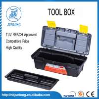 Heavy Duty Black Plastic One Latch 10.5 Inch Toolbox